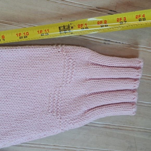 Croft & Barrow Soft Powder Pink Floral Knit Sweater Pullover Mock Neck - Picture 6 of 11